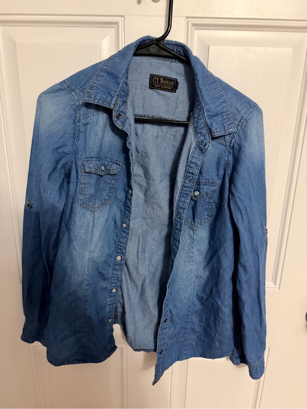 CI Sopo Light Wash Denim Shirt Jacket - Blue
